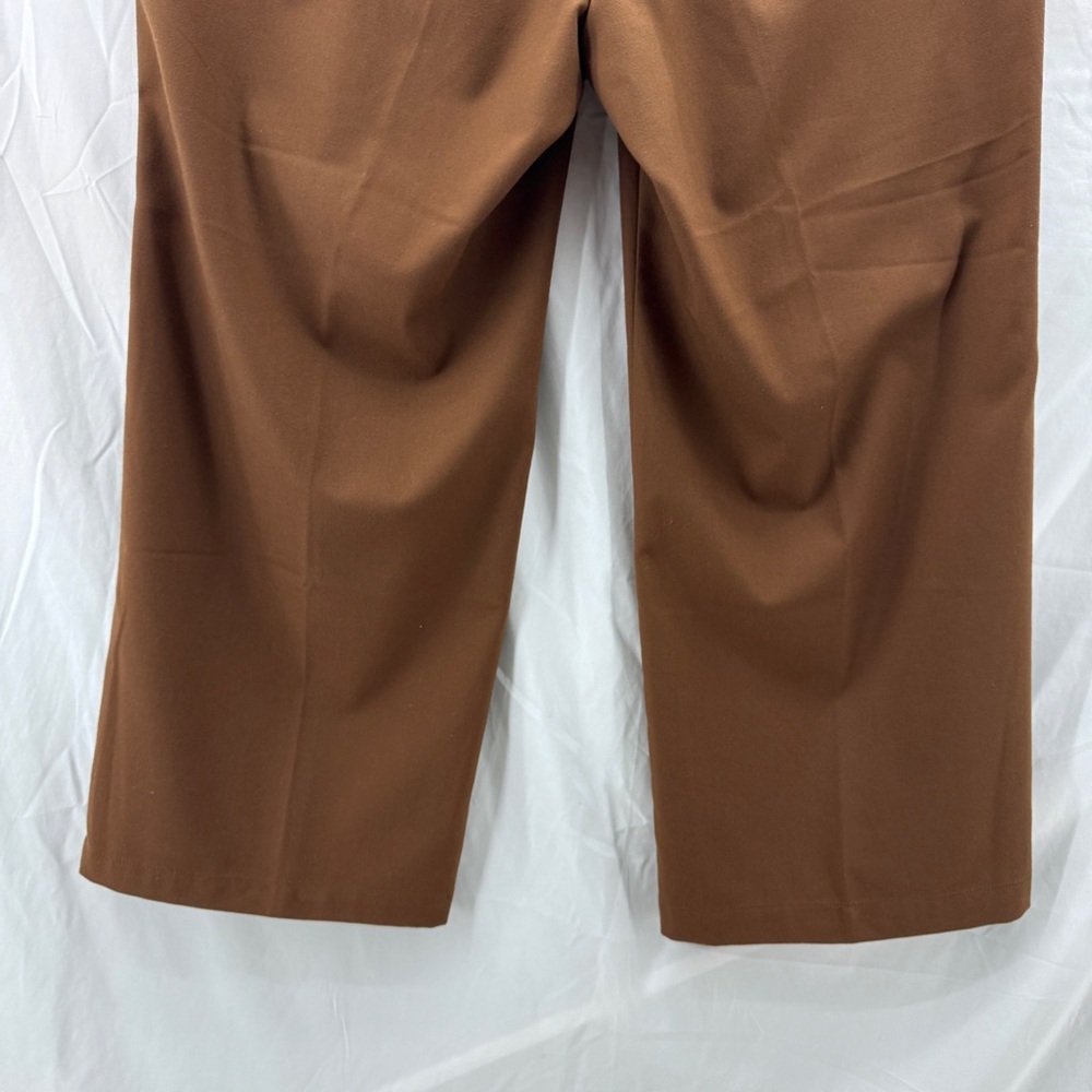 J. Jill Chocolate Brown Wide Leg Pleated Trouser Pant Size 18 Petite New Neutral - Picture 6 of 9